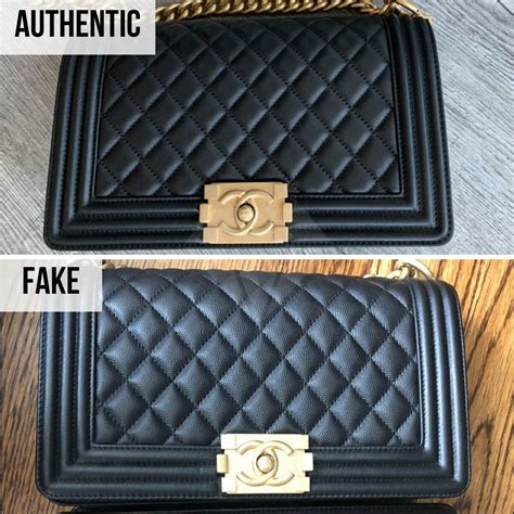 chanel boy fake vs real|More.